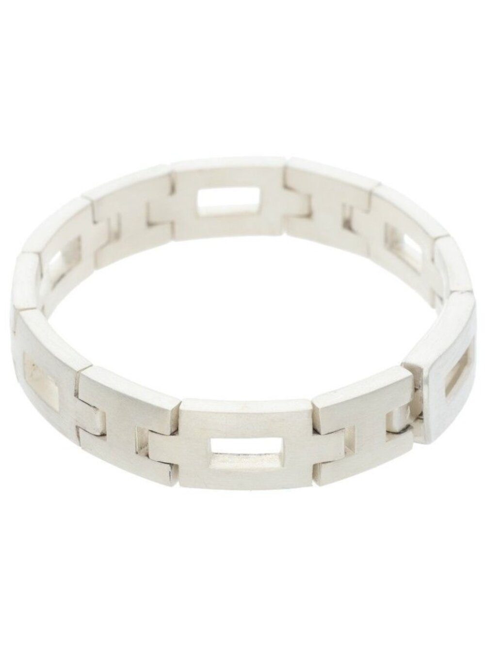 Hermes Cles Silver Bracelet